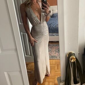 Zara metallic shimmer dress